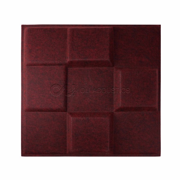 3D Cube Polyester Acoustic Art Panels For Hotel Wall